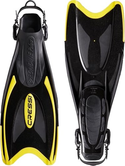 Cressi Palau Saf Fins yüzme ve şnorkel için ayarlanabilir kısa palet - Seçenekler: XS/S (35/38), S/M (38/41), L/XL (44/47)
