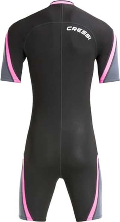 Cressi Playa Lady Shorty Wetsuit 2,5 mm Kısa Yüksek Streç Neopren Dalış Elbisesi 2,5 mm, Kadın