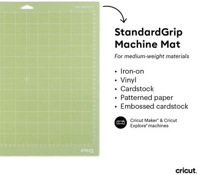 Cricut 2003546 Explore Maker Lightgrip Standardgrip Stronggrip Makine Matı, 30x30cm, 3lü Paket