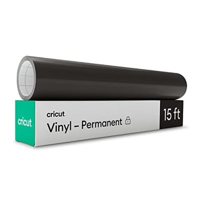 Cricut 2006840 Premium Kalıcı Vinil, Siyah, 12