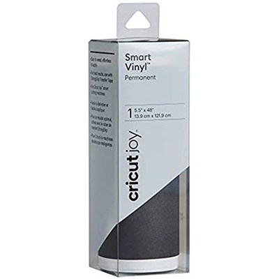 Cricut 2007143 Joy Smart Vinil, Kalıcı, Işıltılı Siyah, 14x122cm