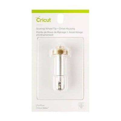 Cricut 564372 Tek Oluklu Uç Gövdeli Tek Scoring Wheel Tip with Housing, Çok Renkli, Tek Boy