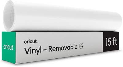 Cricut Çıkarılabilir vinil | beyaz | 30,5 cm x 9,1 m (12 inç x 30 fit) | kendinden yapışkanlı vinil rulo | tüm Cricut kesme makinelerinde kullanım için