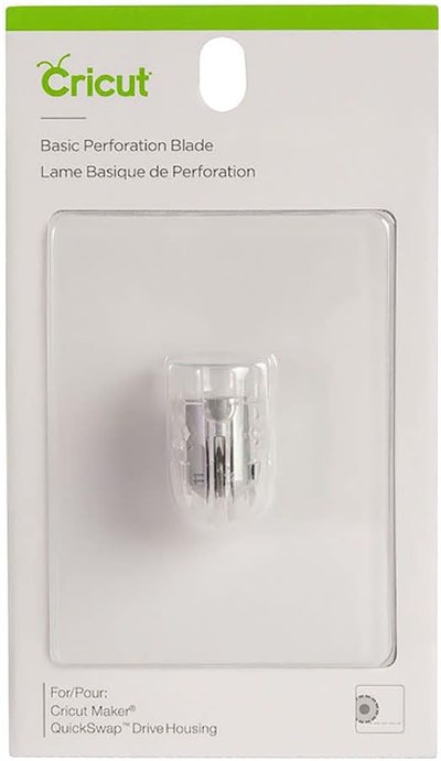 Cricut Temel Perforasyon Bıçağı, 2.5 mm Diş / 0.5 mm Aralıklı Kesme Bıçağı, Kağıt, Karton ve Daha Fazlasını Hassasiyetle Keser, Özel El Sanatları İçin, Cricut Maker Kesme Makinesi ile Uyumludur, Gümüş