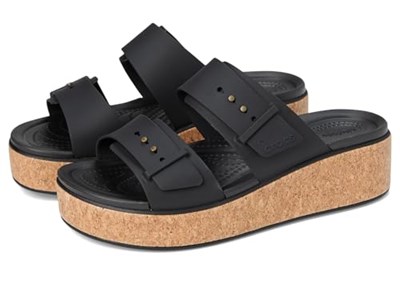 Crocs Brooklyn Cork Buckle SandaletKadın