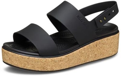 Crocs Brooklyn Cork Low Wedge SandaletKadın