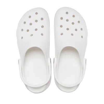 Crocs Kadın Classic Platform Clog W Terlik, White, 38-39 EU