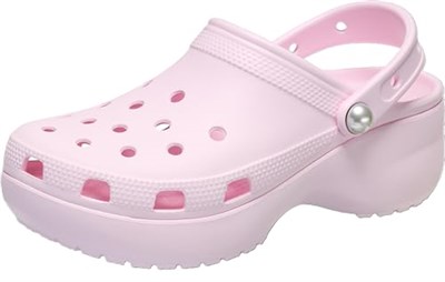 Crocs Kadın Classic Platform Pearl Terlik - Pembe