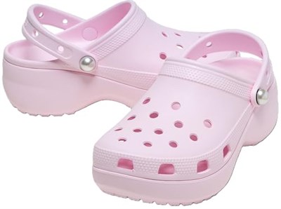 Crocs Kadın Classic Platform Pearl Terlik - Pembe