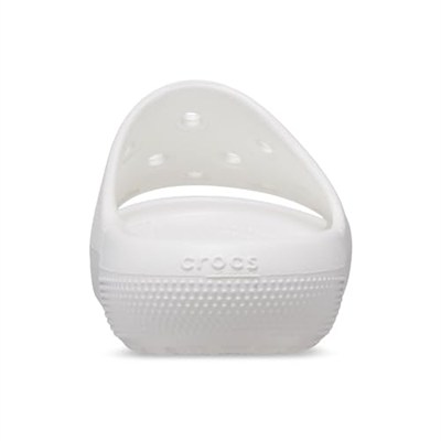 Crocs Uniseks-Yetişkin Klasik Slaytlar 2.0, Kadın ve Erkek Sandalet, Beyaz, 43/44 EU