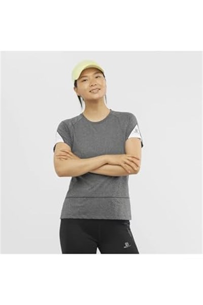 Cross Run Graphic Tee M Black/Heather/White S
