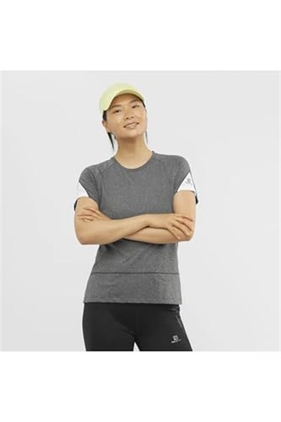 Cross Run Graphic Tee M Black/Heather/White XS