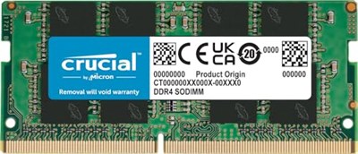 Crucial Basics 8GB DDR4 3200MT/s CL22 SODIMM 260-pin 1.2V Dizüstü Bilgisayar Belleği