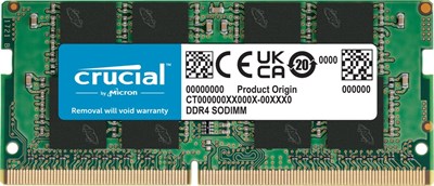 Crucial Basics 8GB DDR4 3200MT/s CL22 SODIMM 260-pin 1.2V Dizüstü Bilgisayar Belleği