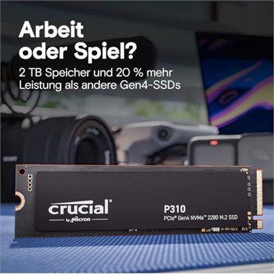 Crucial P310 1TB PCIe Gen4 NVMe M.2 SSD CT1000P310SSD8 (7100-6000 MBs)