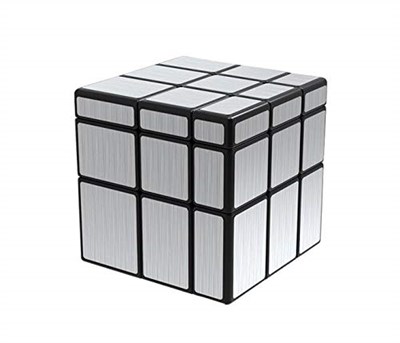 CuberSpeed Paket 2x2 Ayna Siyah Gövde Gümüş ve Mofangge 3x3 Ayna Blokları Gümüş Sihirli Küp Yapboz