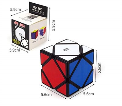 Cuberspeed QY Toys Skewb Siyah Hız Küpü Şiş Siyah Sihirli Küp