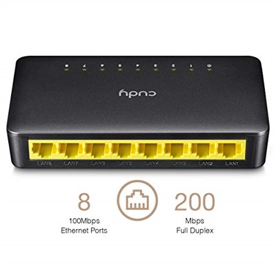 Cudy FS108D 10/100Mbps 8 Port Megabit Switch