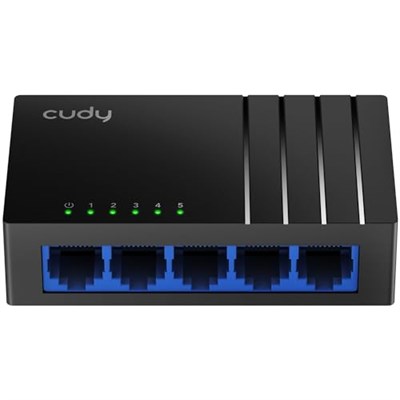 Cudy GS105D 5 Bağlantı Noktalı Gigabit Ethernet Ağ Anahtarı, Masaüstü Ethernet Splitter, Fansız, Tak ve Çalıştır Trafik Optimizasyonu