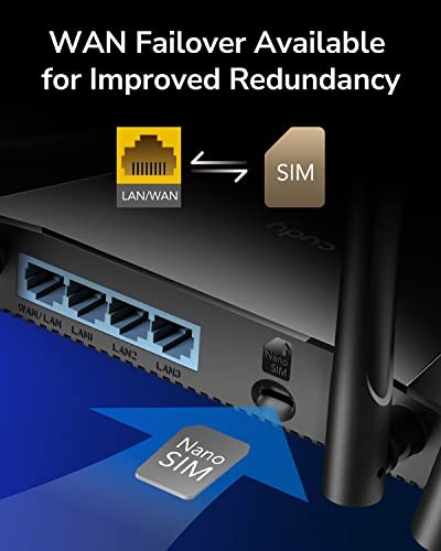 Cudy LT400 N300 WiFi 4G Lte Modem Router, Sim Kartlı, Yüksek Kazançlı Antenler, Fdd, Ddns, Vpn, Cloudflare, Tak ve Çalıştır