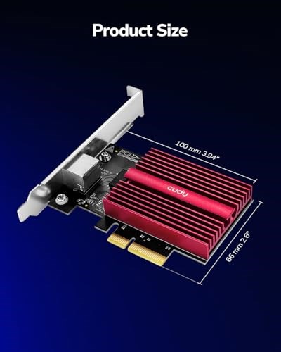 Cudy PE10G WOL 10.000Mbps Multi-Gigabit PCI Express Ethernet Ağ Kartı