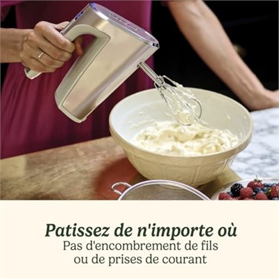Cuisinart RHM100E Kablosuz El Mikseri Gümüş