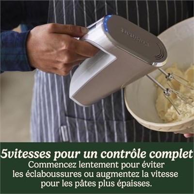 Cuisinart RHM100E Kablosuz El Mikseri Gümüş