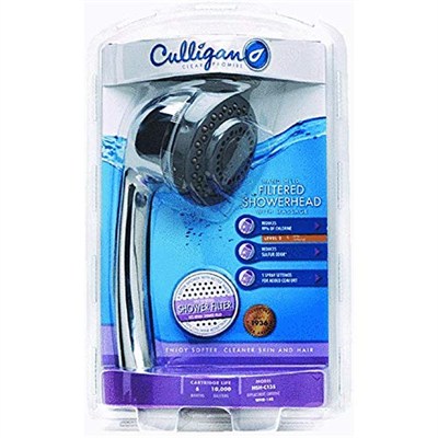 Culligan HSH-C135 El Tipi Filtreli Masaj Duş Başlığı, 10.000 Galon, Krom