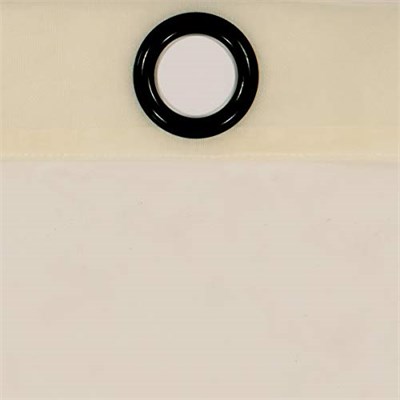 CurtainFresh Yatak Odası veya Oturma Odası için Koku Nötrleştirici Şeffaf Vual Gromet Pencere Perdesi (1 Panel), 149 cm x 241 cm, Fildişi - Seçenekler: 59 in x 84 in, 149.9G x 149.9U cm (1 Panel)...