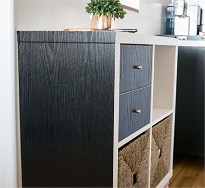 d-c-fix 346-0034-4PK Dekoratif Kendinden Yapışkanlı Film, Blackwood, 43 cm x 198 cm Rulo, 4lü Paket