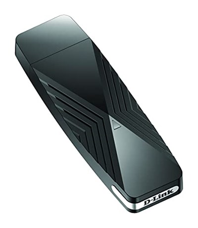 D-Link DWA-X1850 AX1800 Wi-Fi 6 USB adaptörü, 802.11ax, Dualband 2,4/5 GHz, High Speed 1200 Mbit/s, OFDMA, MU-MIMO, WPA3, Windows 10 destekler