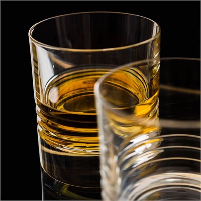 Da Vinci Rings Yüksek Kalite Kristal 2li Viski Bardağı 290 ml