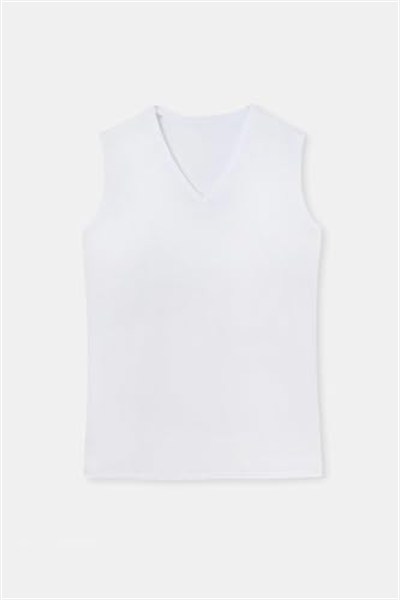 Dagi Erkek D1070 V Yaka Kolsuz T-shirt 2li, Pamuk