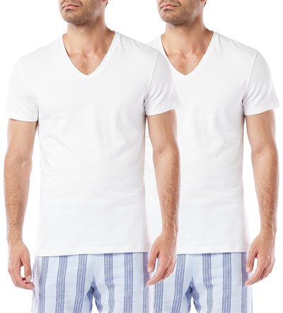Dagi Erkek D5030 Compact V Yaka T-shirt 2li, Pamuk