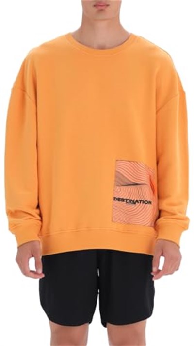 Dagi Erkek Erkek Cep Detaylı Sweatshirt, Pamuklu, Örme