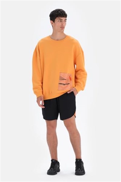 Dagi Erkek Erkek Cep Detaylı Sweatshirt, Pamuklu, Örme