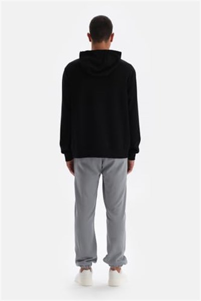 Dagi Erkek Kapüşonlu Uzun Kollu Sweatshirt, Modal, Örme