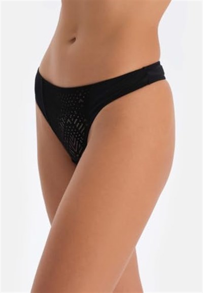 Dagi Kadın Dantel Detaylı Premium Basic Tanga Külot, Örme
