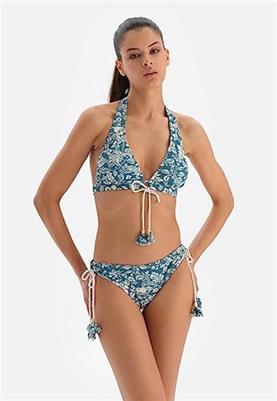 Dagi Kadın Kaplı Bikini Üstü, Örme