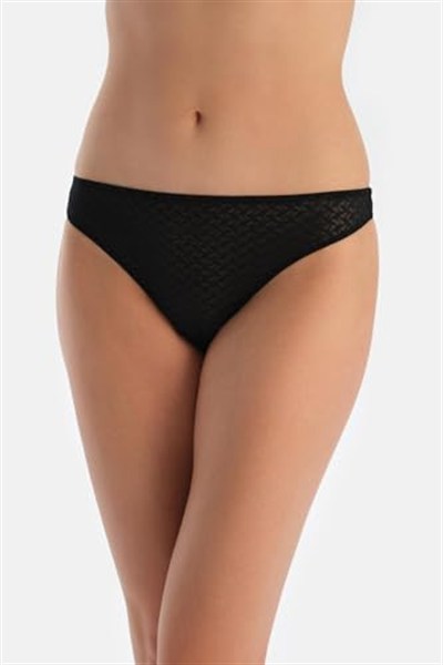 Dagi Kadın Premium Dantelli Ve Lastik Detaylı Thong Külot, Örme