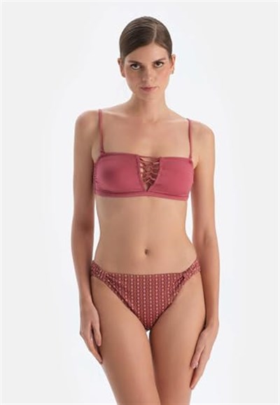 Dagi Kadın Straplez Bikini Üst, Örme