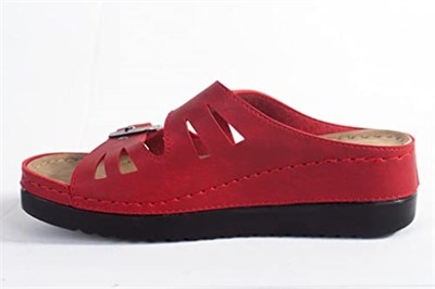 Dagoster DZA37-3001 Kırmızı Günlük Ortopedik Kadın Terlik