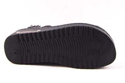 Dagoster DZA37-3014 Siyah Günlük Ortopedik Kadın Sandalet SİYAH 39