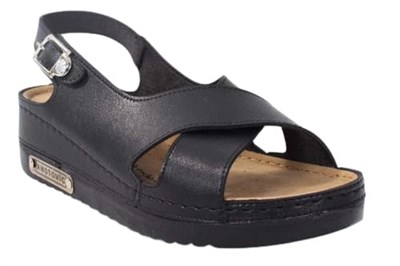 Dagoster DZA37-3031 Siyah Günlük Ortopedik Kadın Sandalet