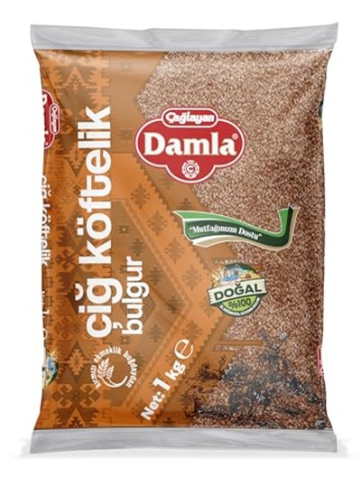Damla Çiğ Köftelik Bulgur 1 kg