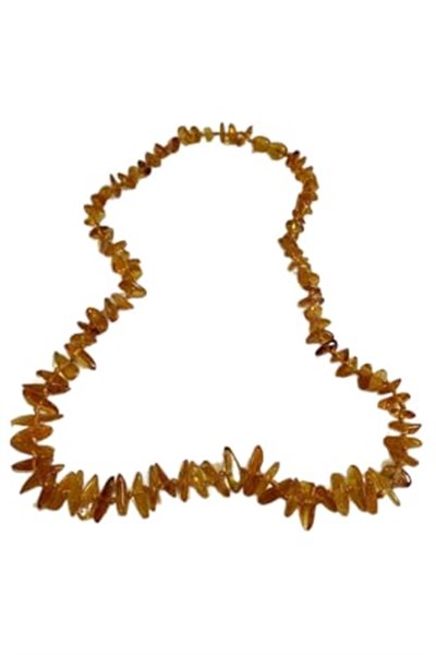 Damla Kehribar 50 Cm Yetişkin Limon Rengi Kolye tsbh98