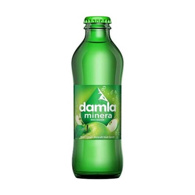 Damla Minera Elmalı Maden Suyu Cam Şişe 6x200 ml