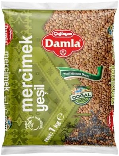 Damla Yeşil Mercimek 2 kg
