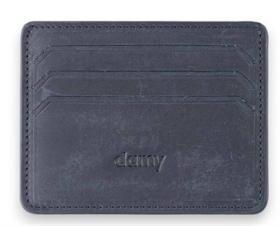 Damy Hakiki Deri Unisex Kartlık 530CR - Siyah