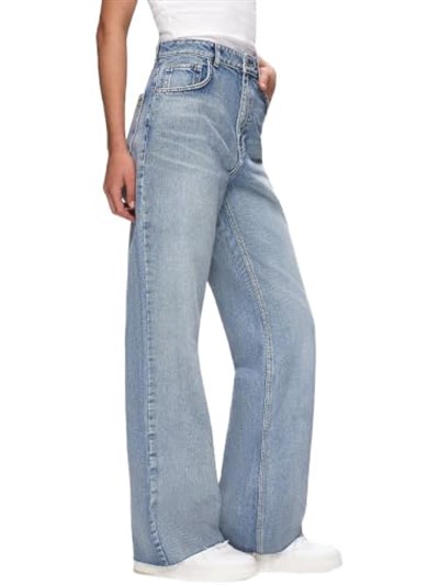 Danıca L Geniş Paça Yüksek Bel Jean Pantolon